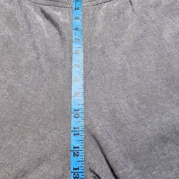 Old Navy Gray Linen Blend Straight Leg Pull-On Cropped Pants w/ Pockets Size XL - Picture 9 of 11